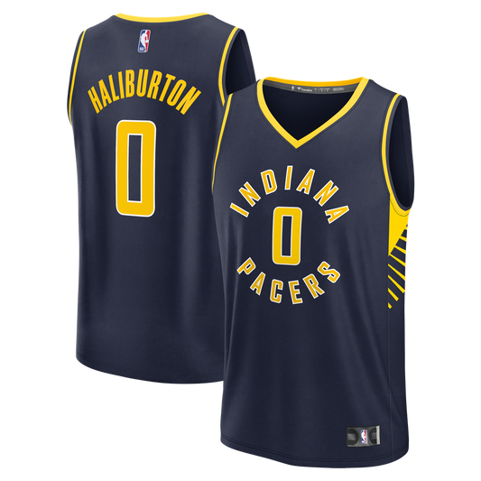 Tyrese Haliburton | Indiana Pacers | Fast Break Replica Jersey - Navy - Icon Edition