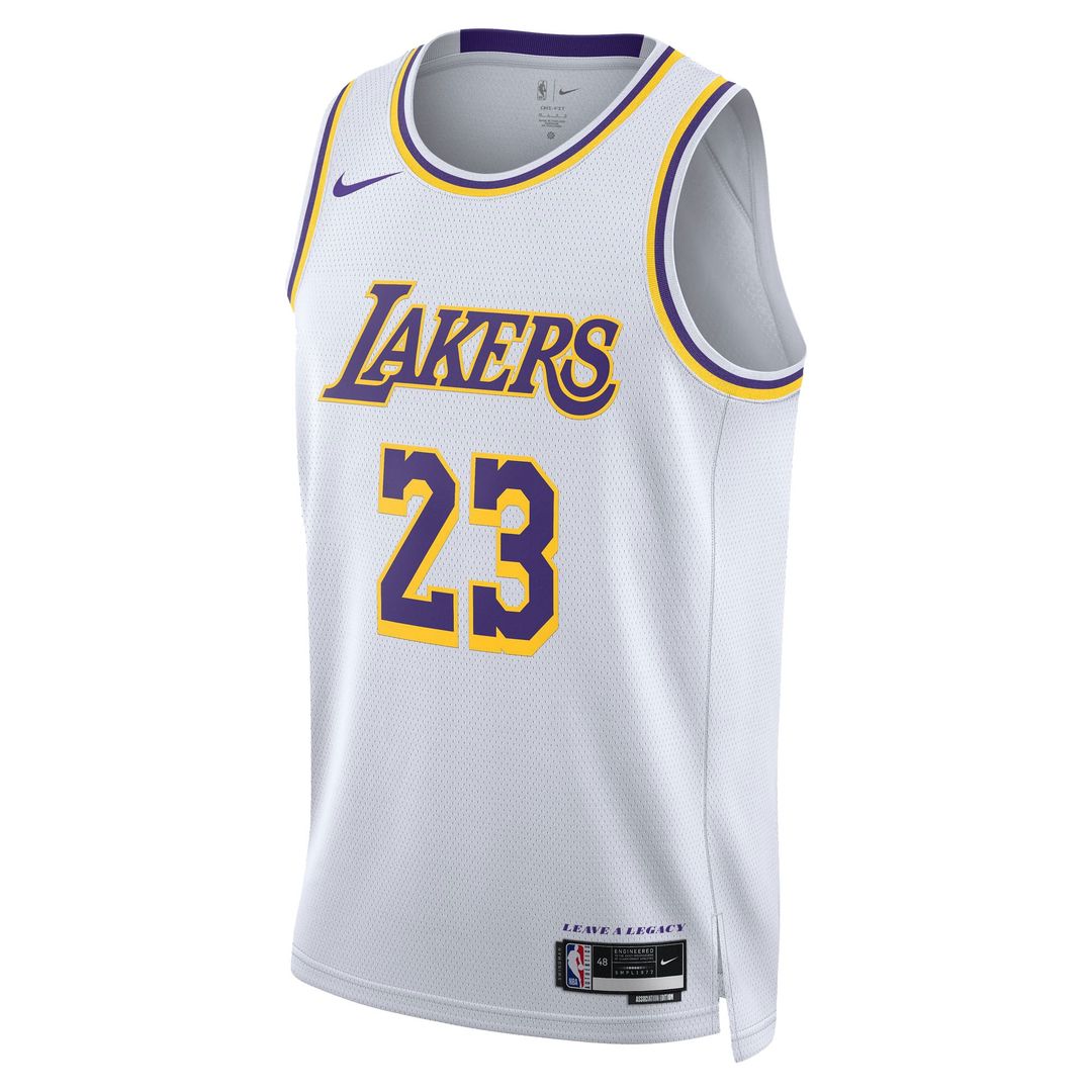 LeBron James | Los Angeles Lakers | Unisex Swingman Jersey - Association Edition - White