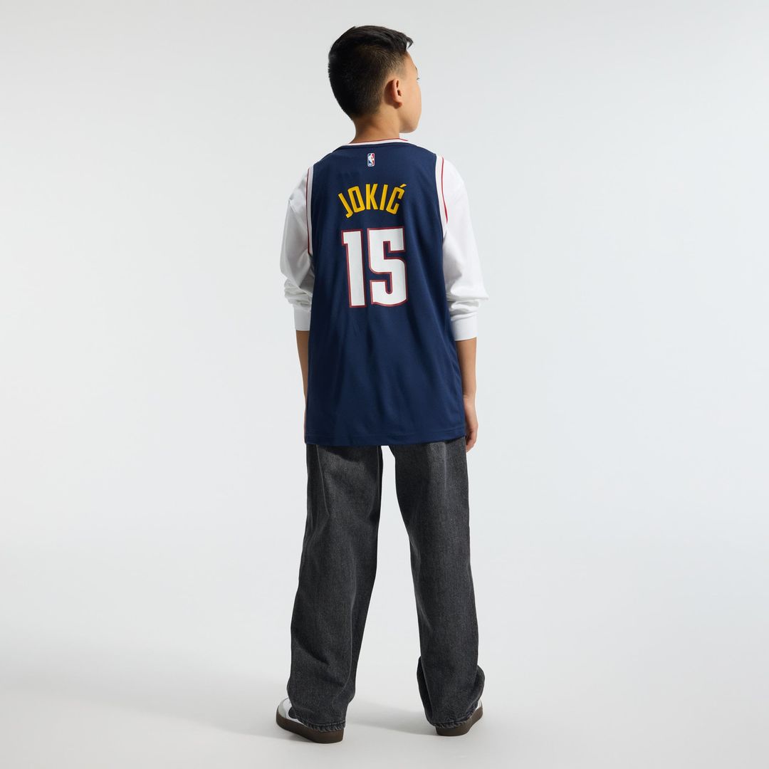 Nikola Jokic | Denver Nuggets | Youth Fast Break Replica Player Jersey - Icon Edition - Navy