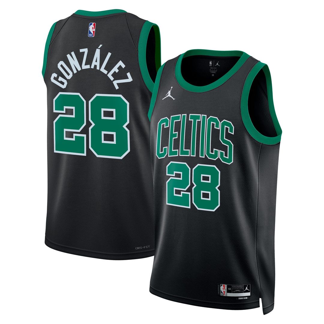 Hugo Gonzalez | Boston Celtics | Unisex Swingman Jersey - Black - Statement Edition