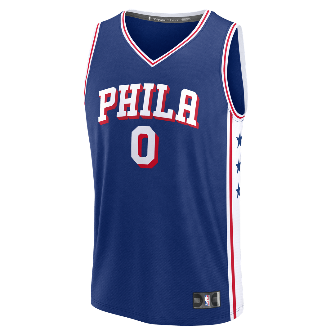Tyrese Maxey | Philadelphia 76ers | Youth Fast Break Replica Player Jersey - Icon Edition - Royal