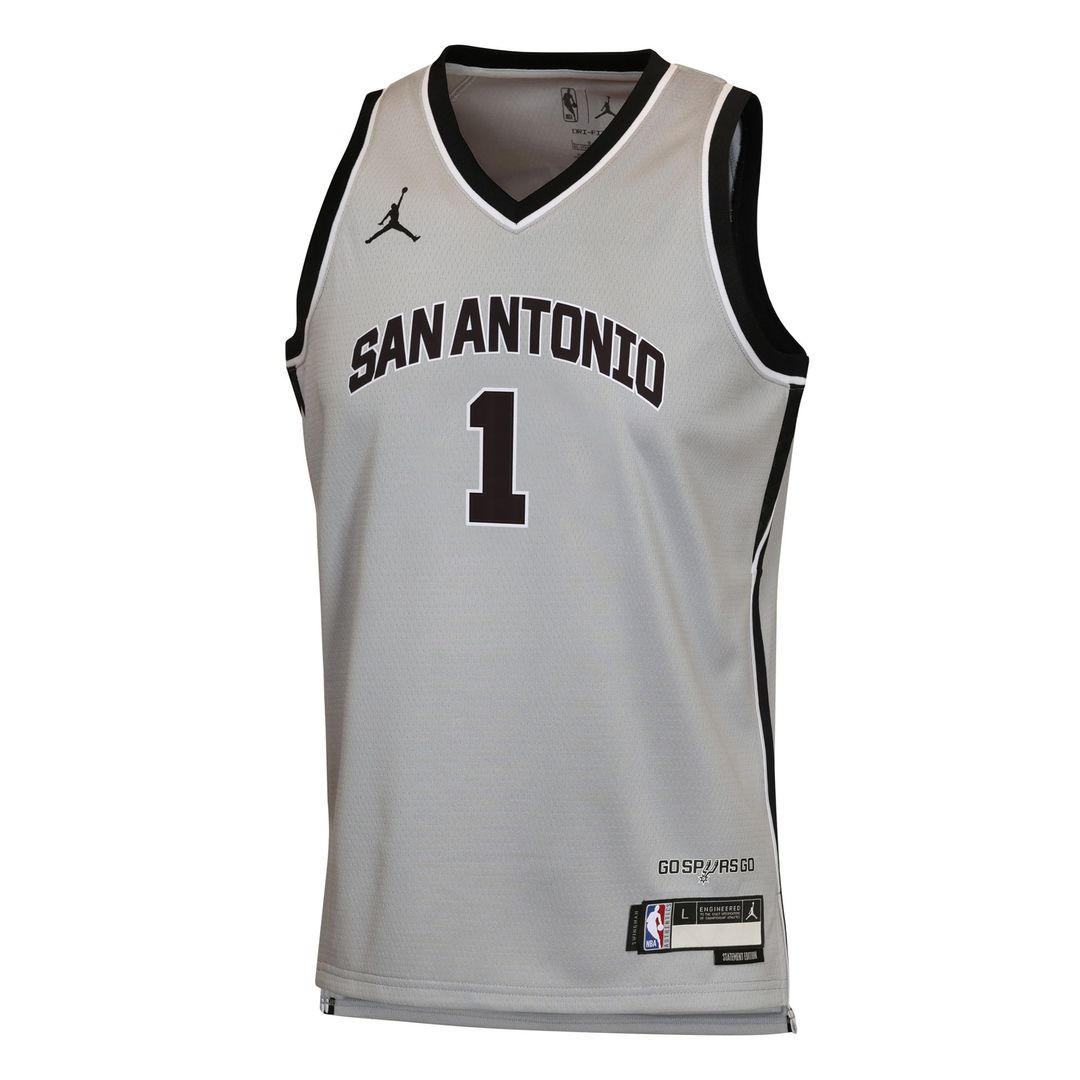 Victor Wembanyama | San Antonio Spurs | Youth Swingman Jersey - Statement Edition - Silver