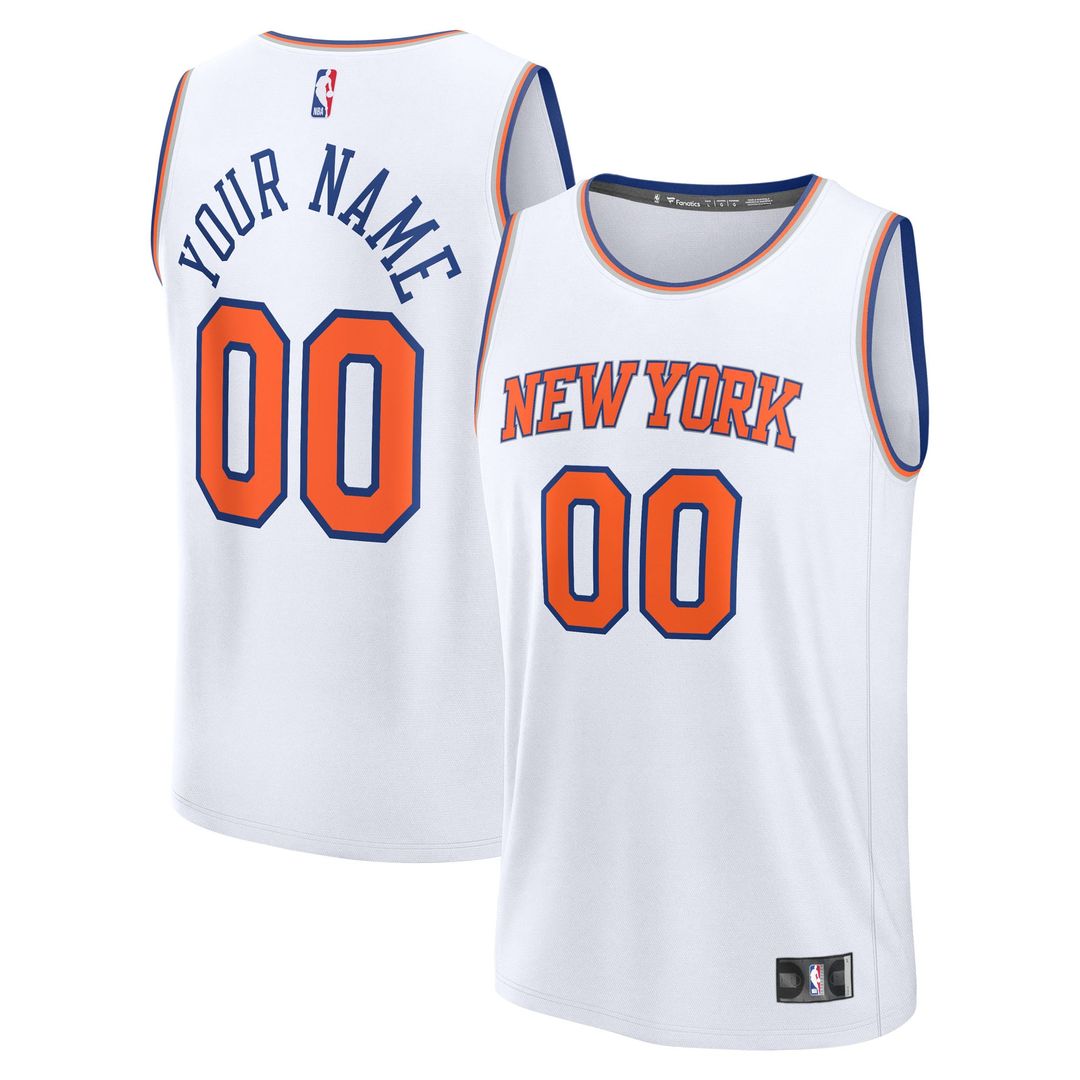 New York Knicks | Youth Fast Break Custom Replica Jersey - Blue - Icon Edition