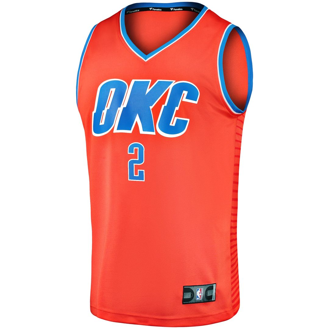 Shai Gilgeous-Alexander | Oklahoma City Thunder | Fast Break Player Jersey - Statement Edition - Orange