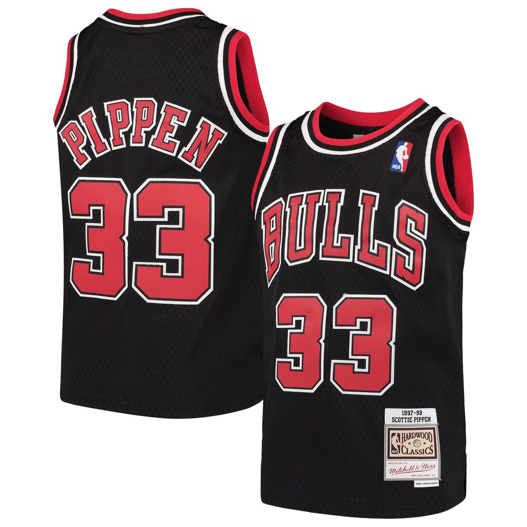 Scottie Pippen | Chicago Bulls | Youth 1997 - 98 Hardwood Classics Swingman Jersey - Red