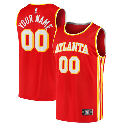 Atlanta Hawks | Fast Break Replica Custom Jersey - Icon Edition - Red