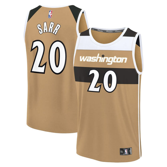 Alex Sarr | Washington Wizards | Youth Fast Break Jersey - City Edition - Gold