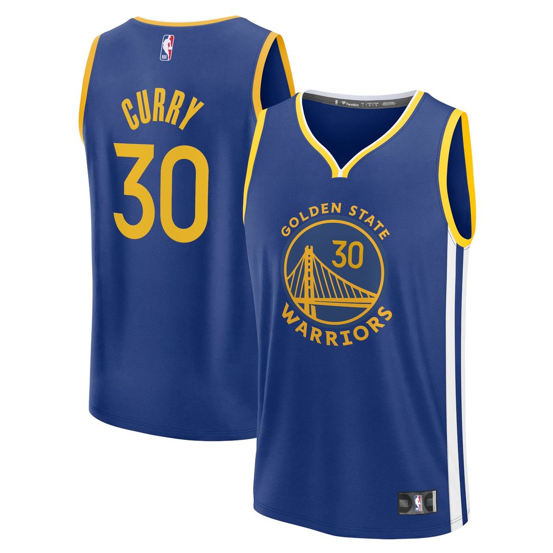 Stephen Curry | Golden State Warriors | Youth Fast Break Replica Player Jersey - Icon Edition - Royal