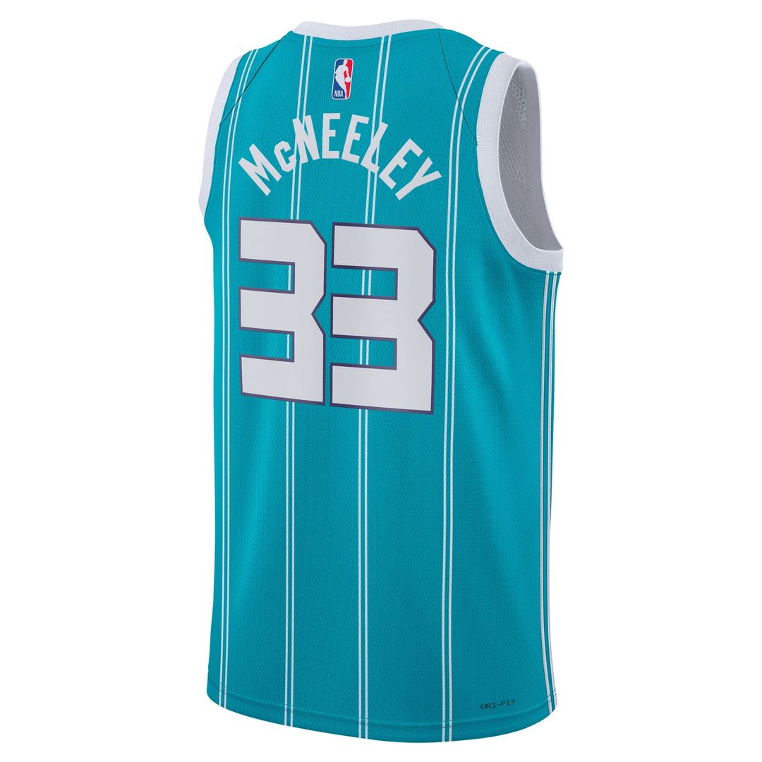 Liam McNeeley | Charlotte Hornets | Unisex Swingman Jersey - Teal - Icon Edition