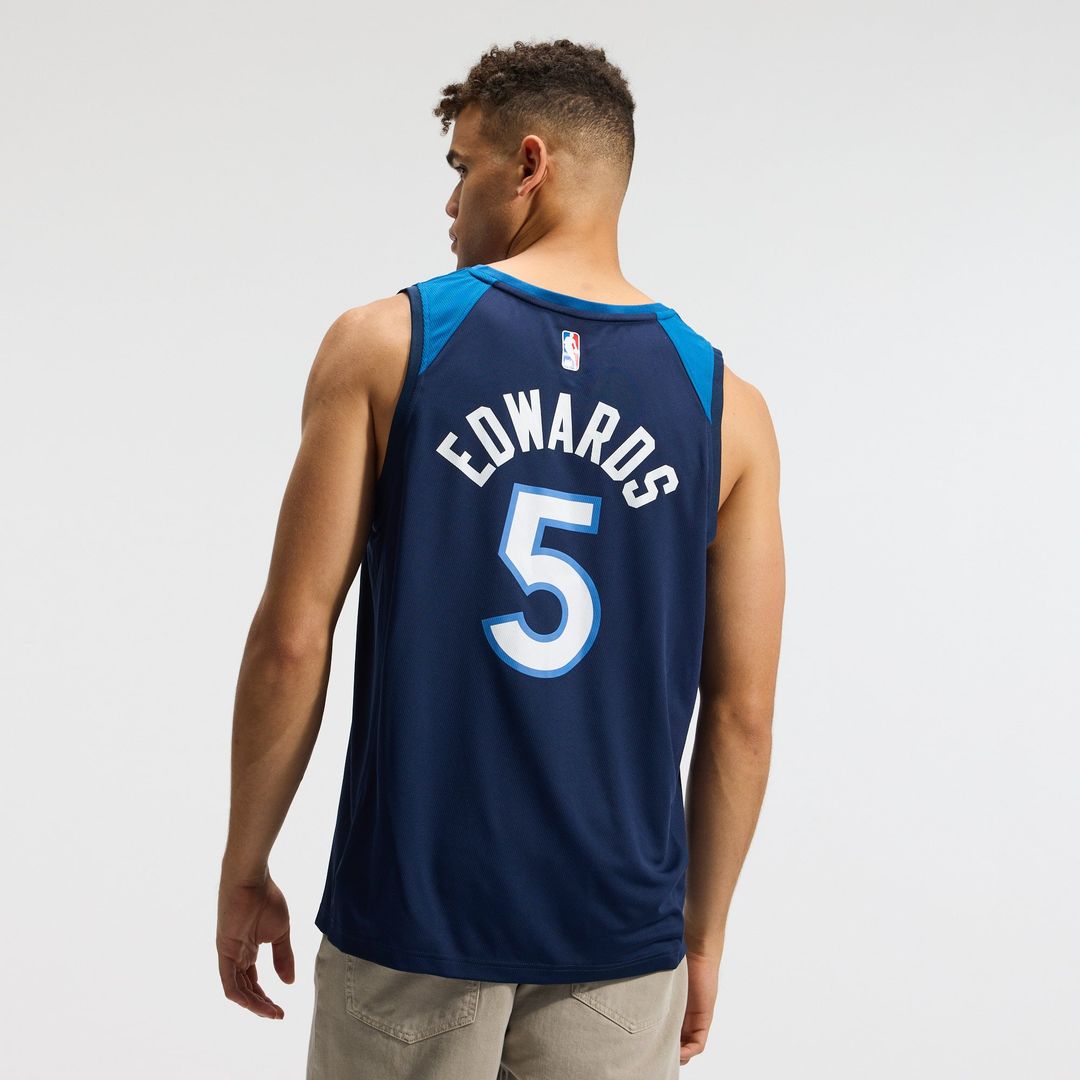 Anthony Edwards | Minnesota Timberwolves | Fast Break Replica Player Jersey - Icon Edition - Navy