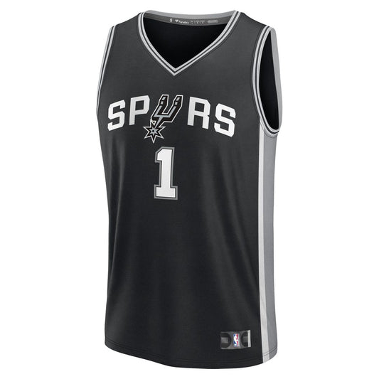Victor Wembanyama | San Antonio Spurs | Fast Break Replica Player Jersey - Icon Edition - Black
