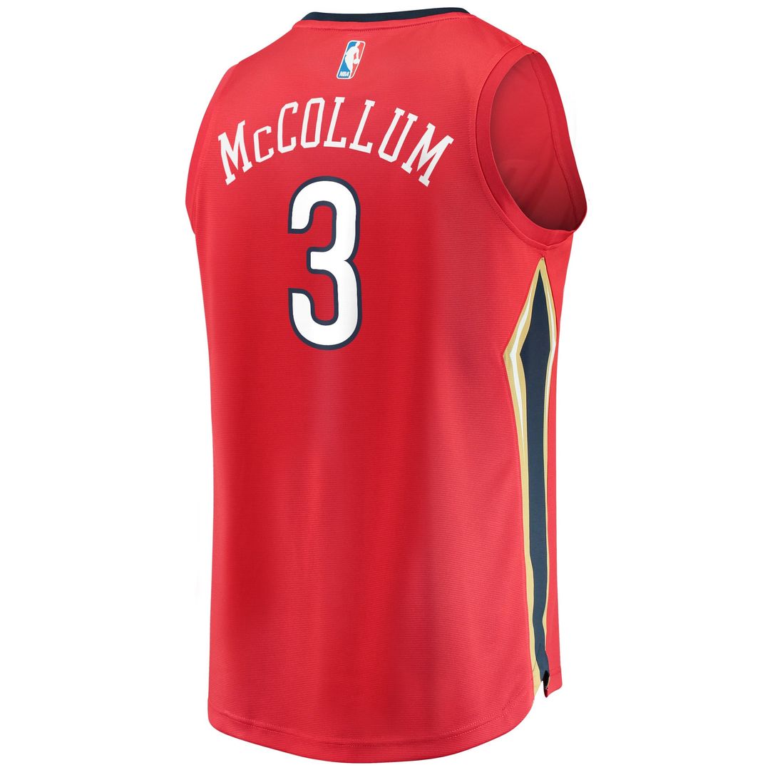 C.J. McCollum | New Orleans Pelicans | Youth Fast Break Replica Player Jersey Red - Statement Edition