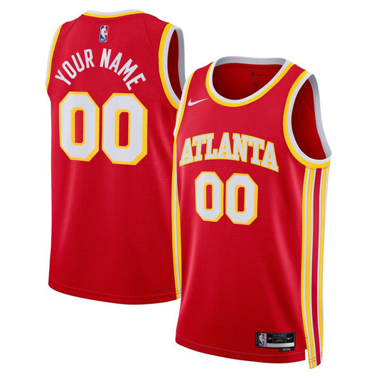 Atlanta Hawks | Unisex Swingman Custom Jersey Red - Icon Edition