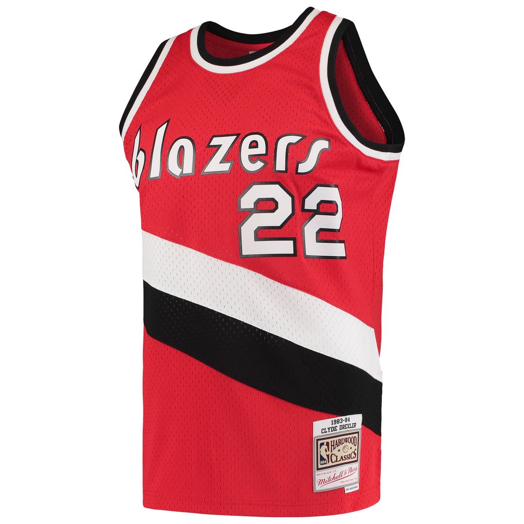Clyde Drexler | Portland Trail Blazers | 1983/84 Hardwood Classics Swingman Jersey - Red