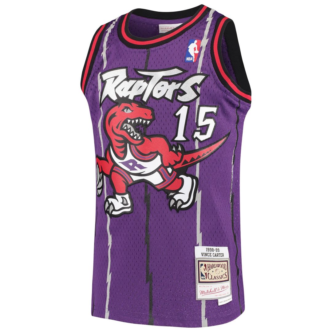 Vince Carter | Toronto Raptors | Youth 1998/99 Hardwood Classics Swingman Throwback Jersey - Purple