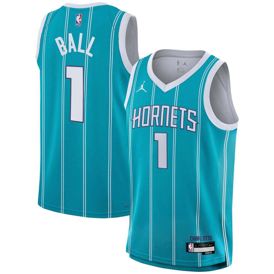 LaMelo Ball | Charlotte Hornets | Youth Swingman Jersey - Icon Edition - Teal