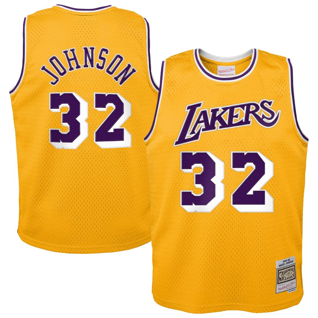 Magic Johnson | Los Angeles Lakers | Toddler 1984/85 Swingman Jersey - Gold