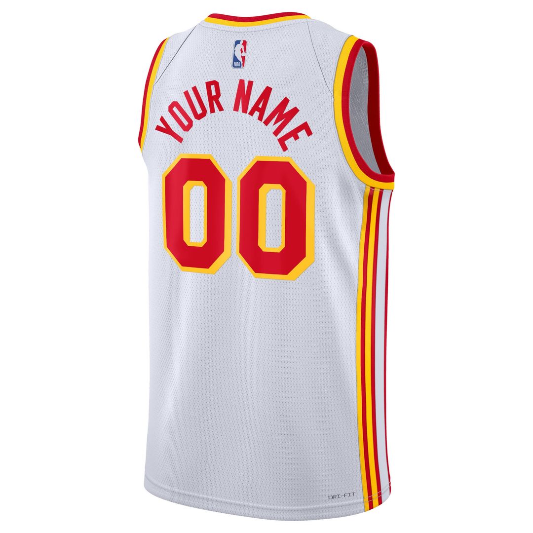 Atlanta Hawks | Unisex Swingman Custom Jersey White - Association Edition