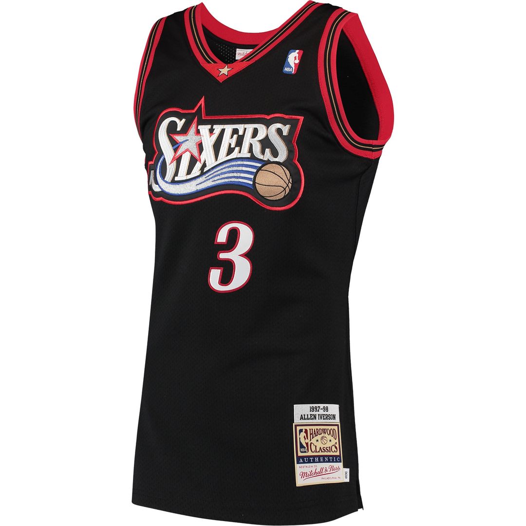Allen Iverson | Philadelphia 76ers | 1997/98 Hardwood Classics Jersey - Black