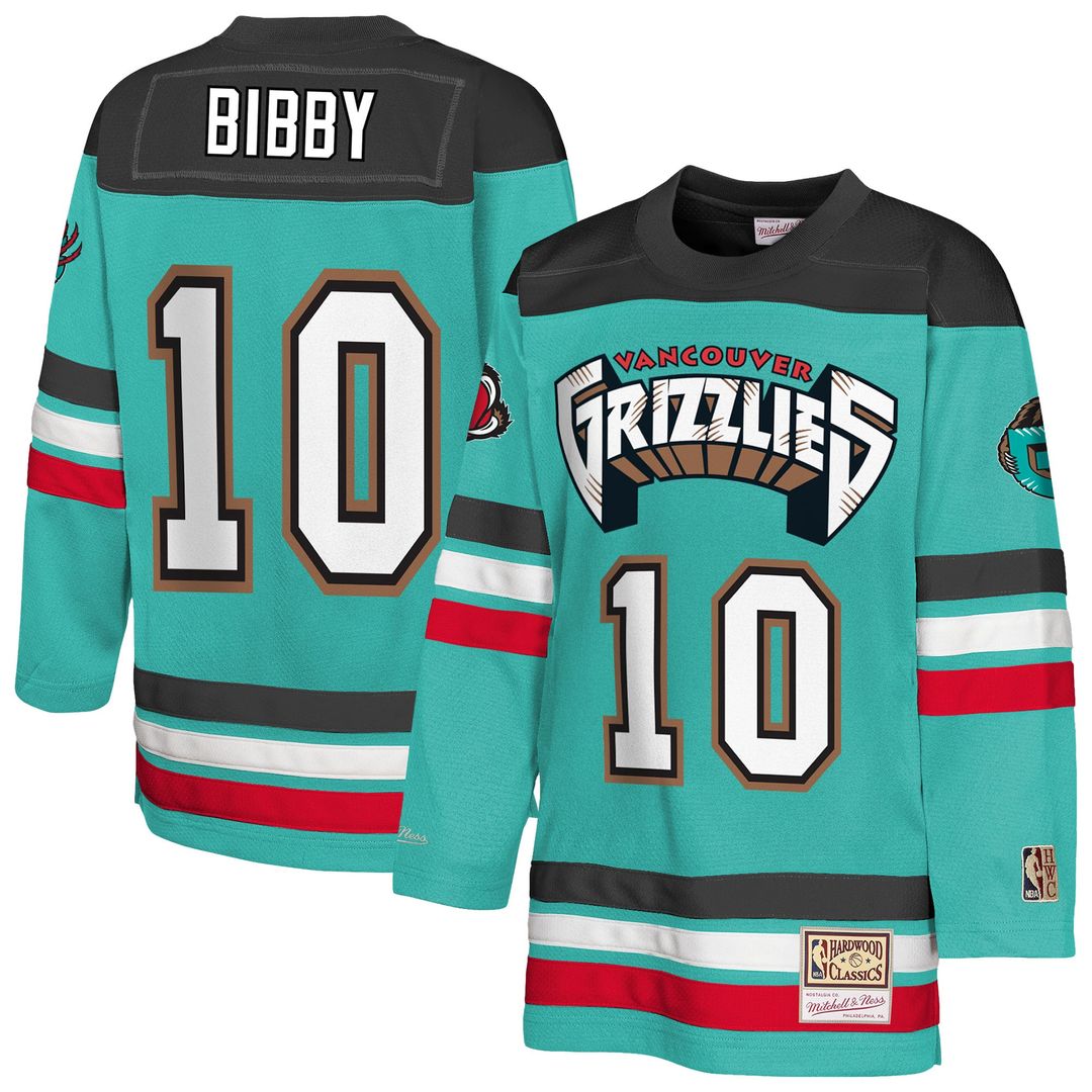 Mike Bibby | Memphis Grizzlies | Youth Maxxed Out 2.0 Fashion Hockey Jersey - Turquoise