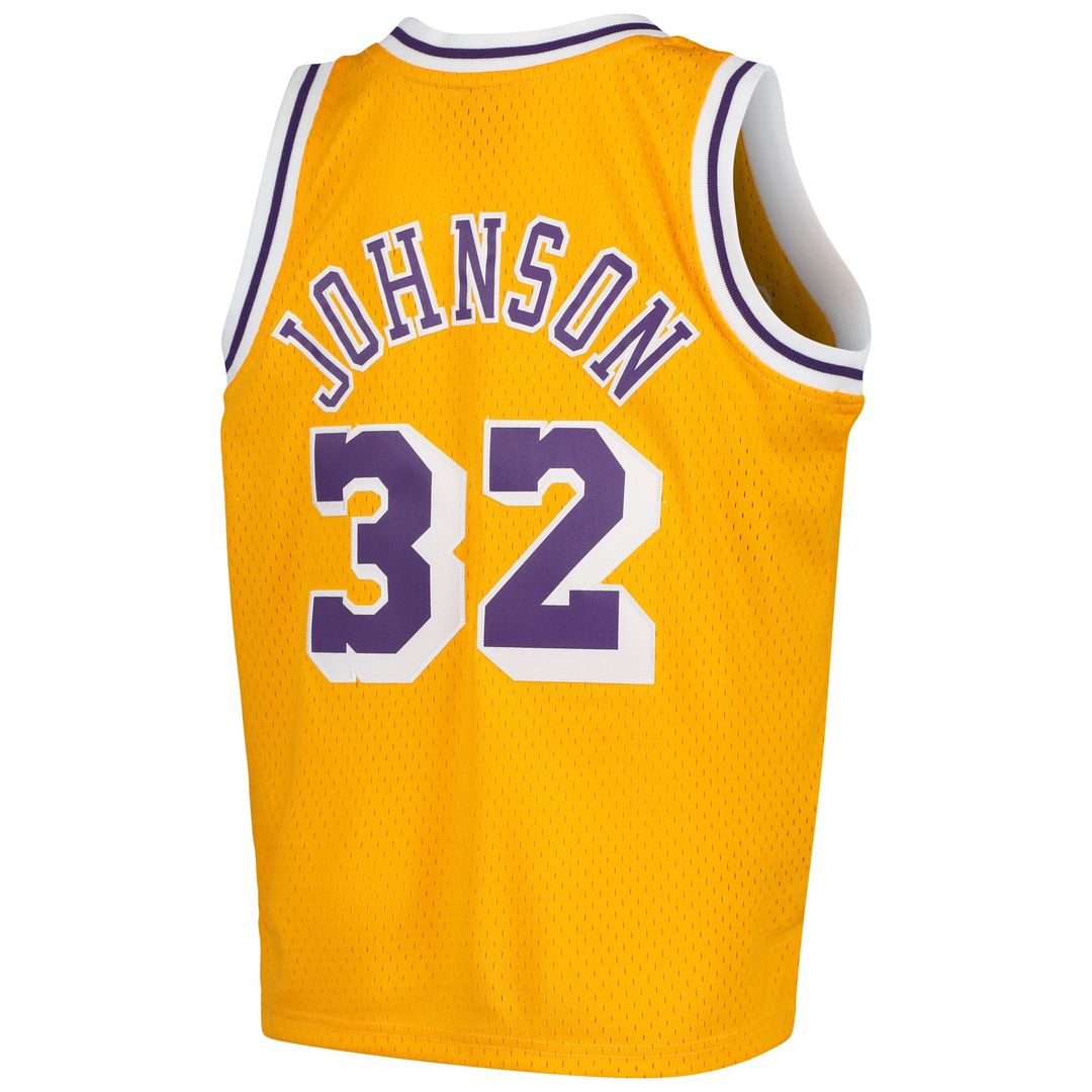 Magic Johnson | Los Angeles Lakers | Youth Swingman Throwback Jersey - Gold