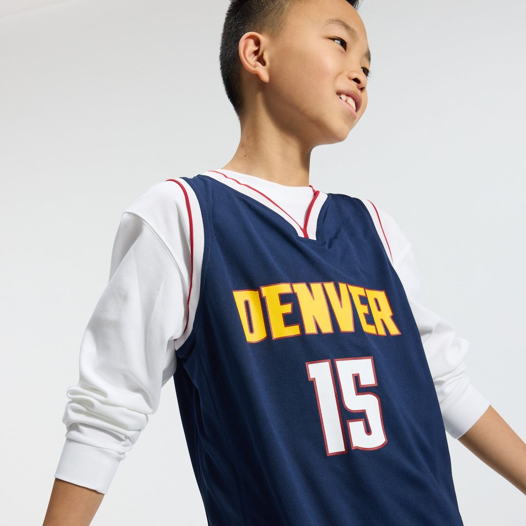 Nikola Jokic | Denver Nuggets | Youth Fast Break Replica Player Jersey - Icon Edition - Navy
