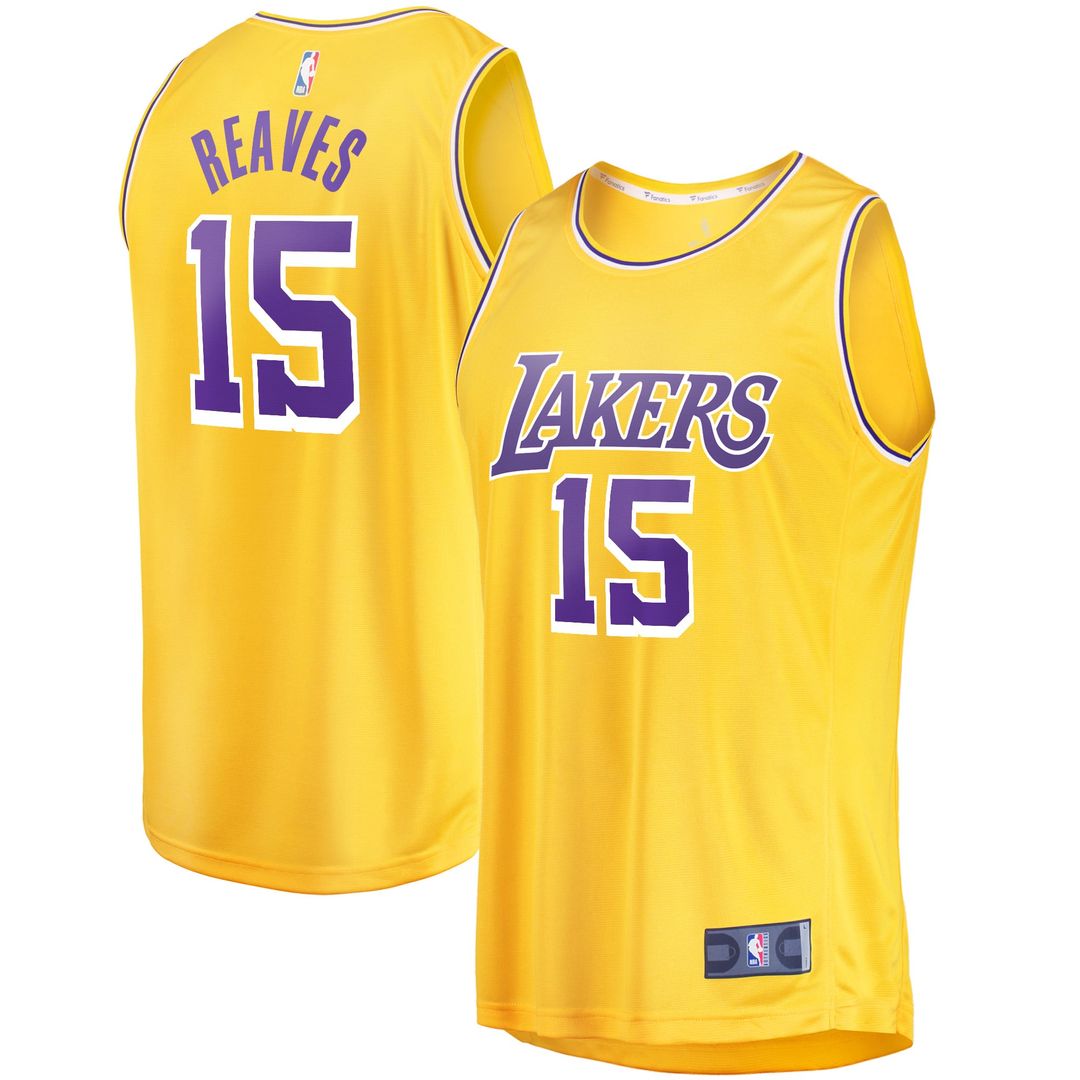 Austin Reaves | Los Angeles Lakers | Fast Break Player Jersey - Icon Edition - Gold