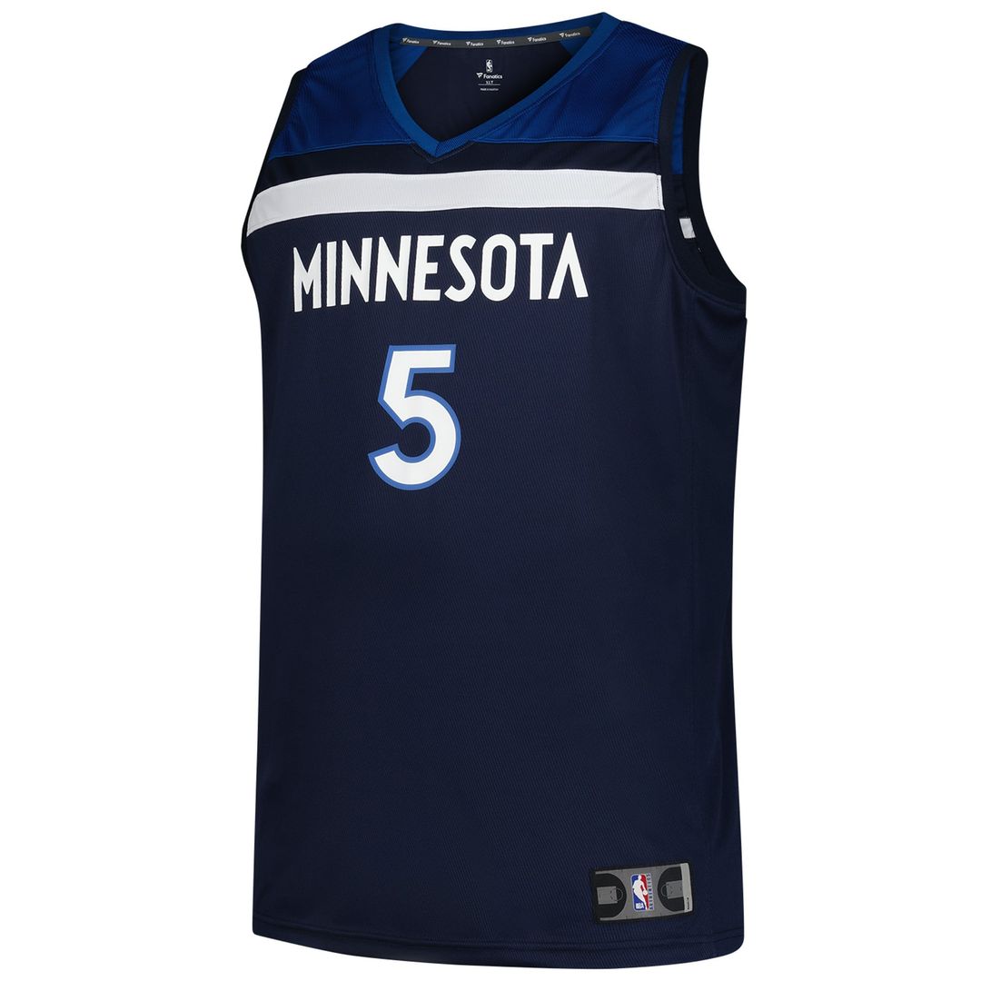 Anthony Edwards | Minnesota Timberwolves | Big & Tall Fast Break Jersey - Icon Edition - Navy