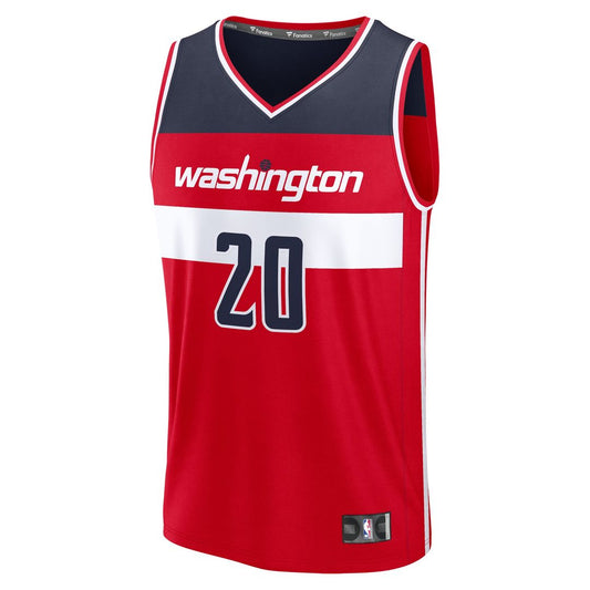 Alex Sarr | Washington Wizards | Fast Break Replica Jersey - Icon Edition - Red