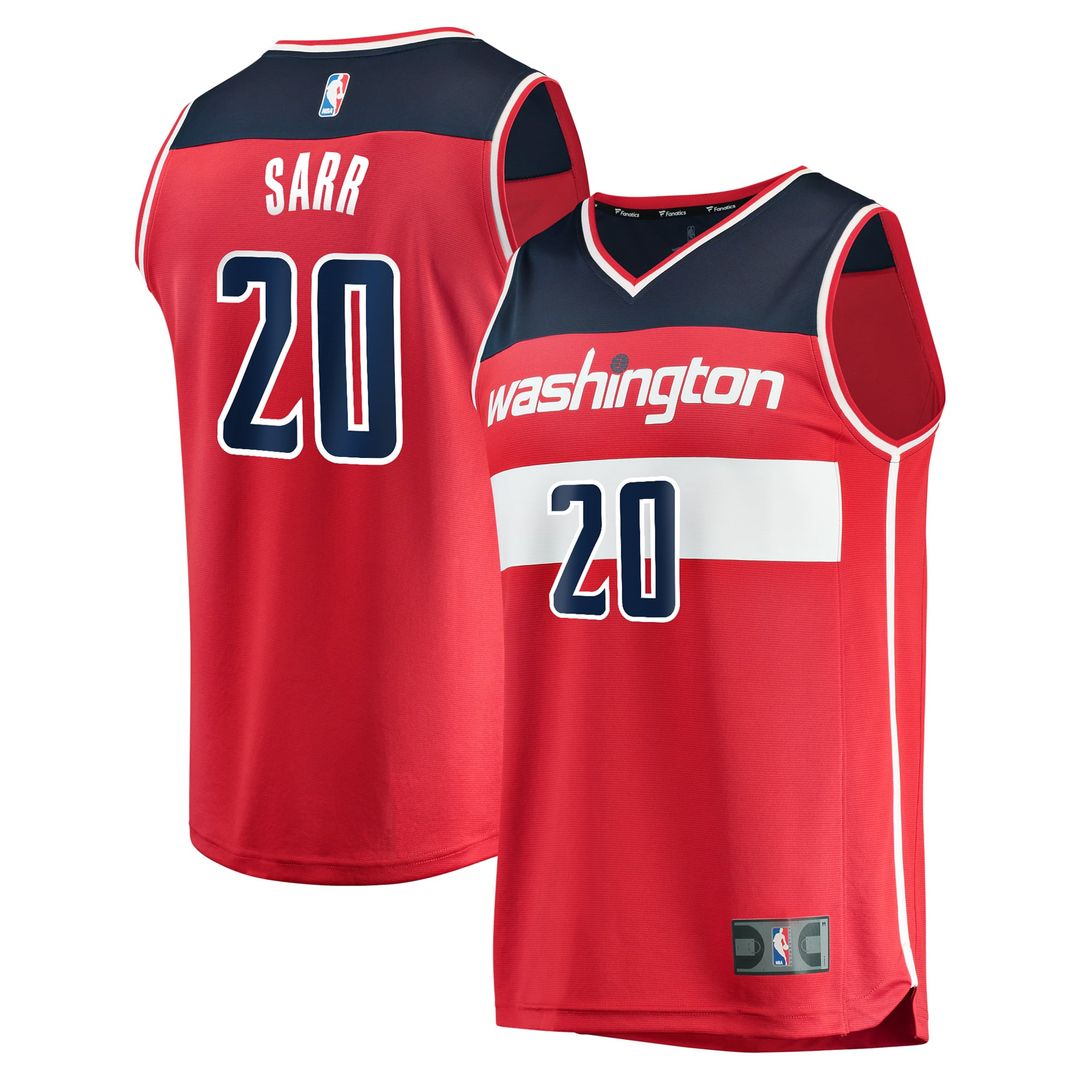 Alexandre Sarr | Washington Wizards | Fast Break Replica Player Jersey - Icon Edition - Red