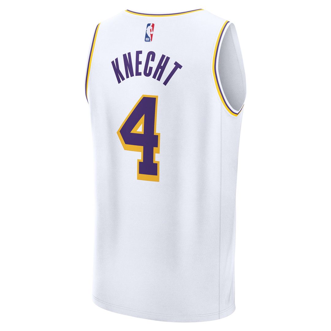 Dalton Knecht | Los Angeles Lakers | Fast Break Replica Player Jersey - Association Edition - White