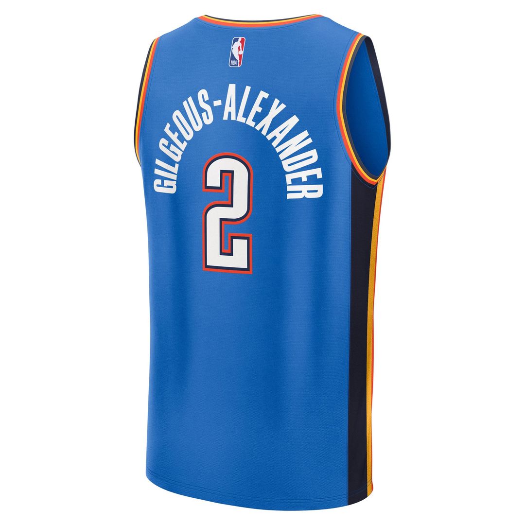 Shai Gilgeous-Alexander | Oklahoma City Thunder | Youth Fast Break Replica Player Jersey - Icon Edition - Blue