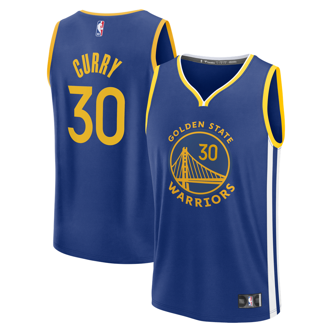 Stephen Curry | Golden State Warriors | Fast Break Replica Jersey - Icon Edition - Royal
