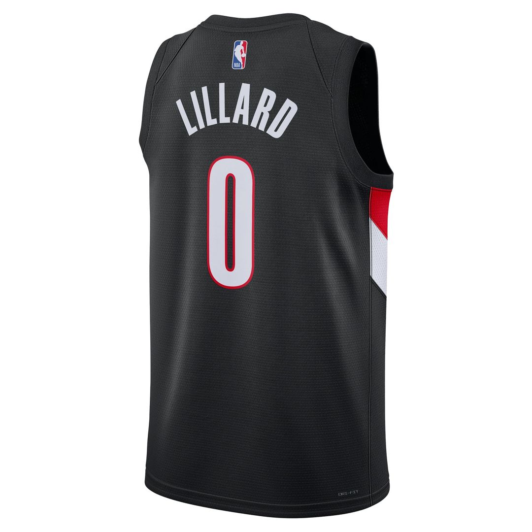 Damian Lillard | Portland Trail Blazers | Unisex Swingman Player Jersey - Icon Edition - Black