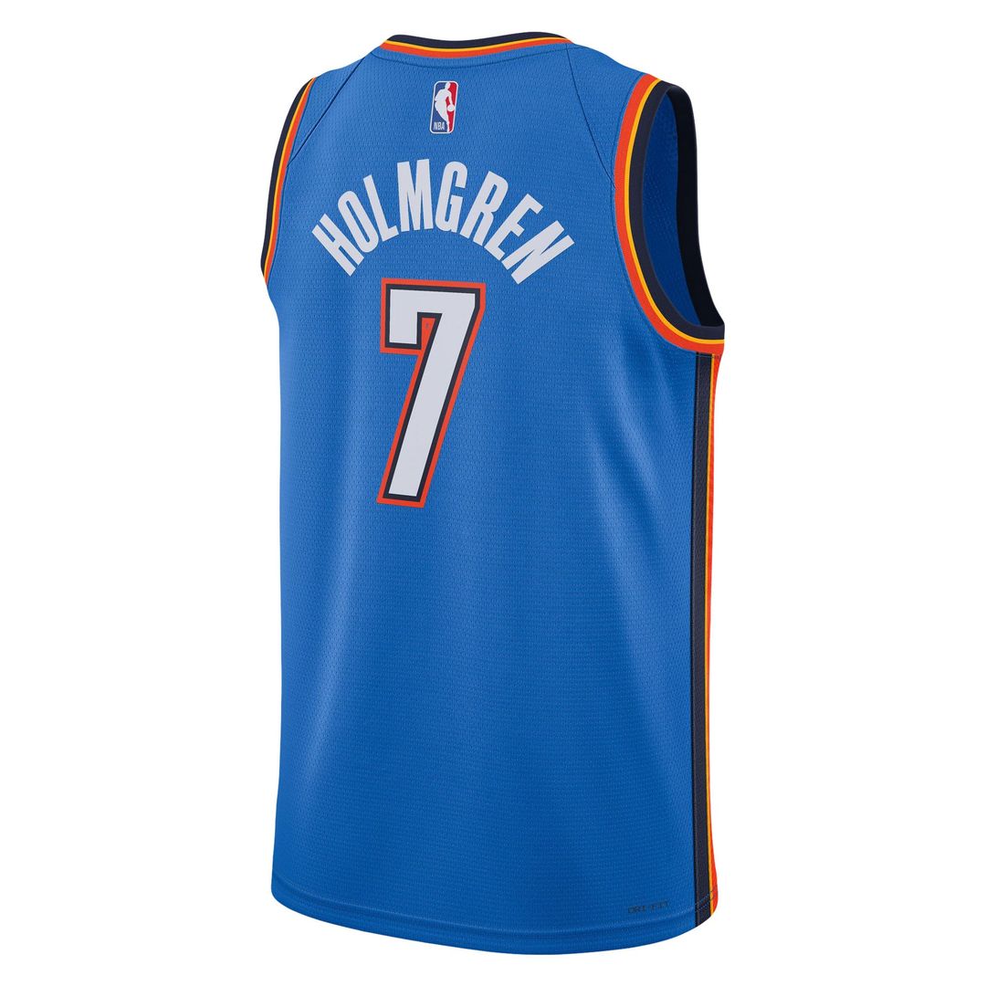 Chet Holmgren | Oklahoma City Thunder | Unisex 2022 NBA Draft First Round Pick Player Swingman Jersey - Icon Edition - Blue