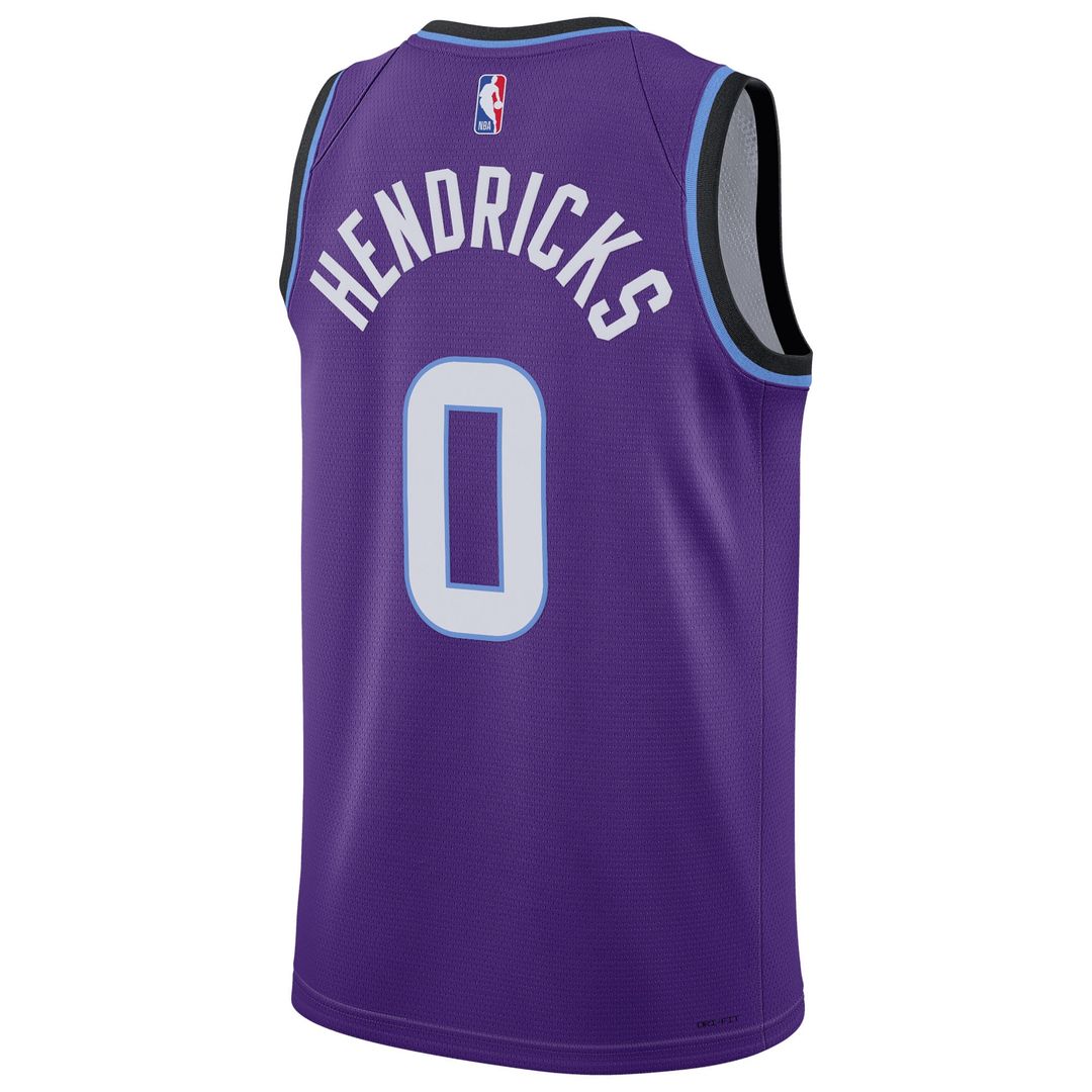 Taylor Hendricks | Utah Jazz | Unisex Swingman Jersey - Icon Edition - Purple