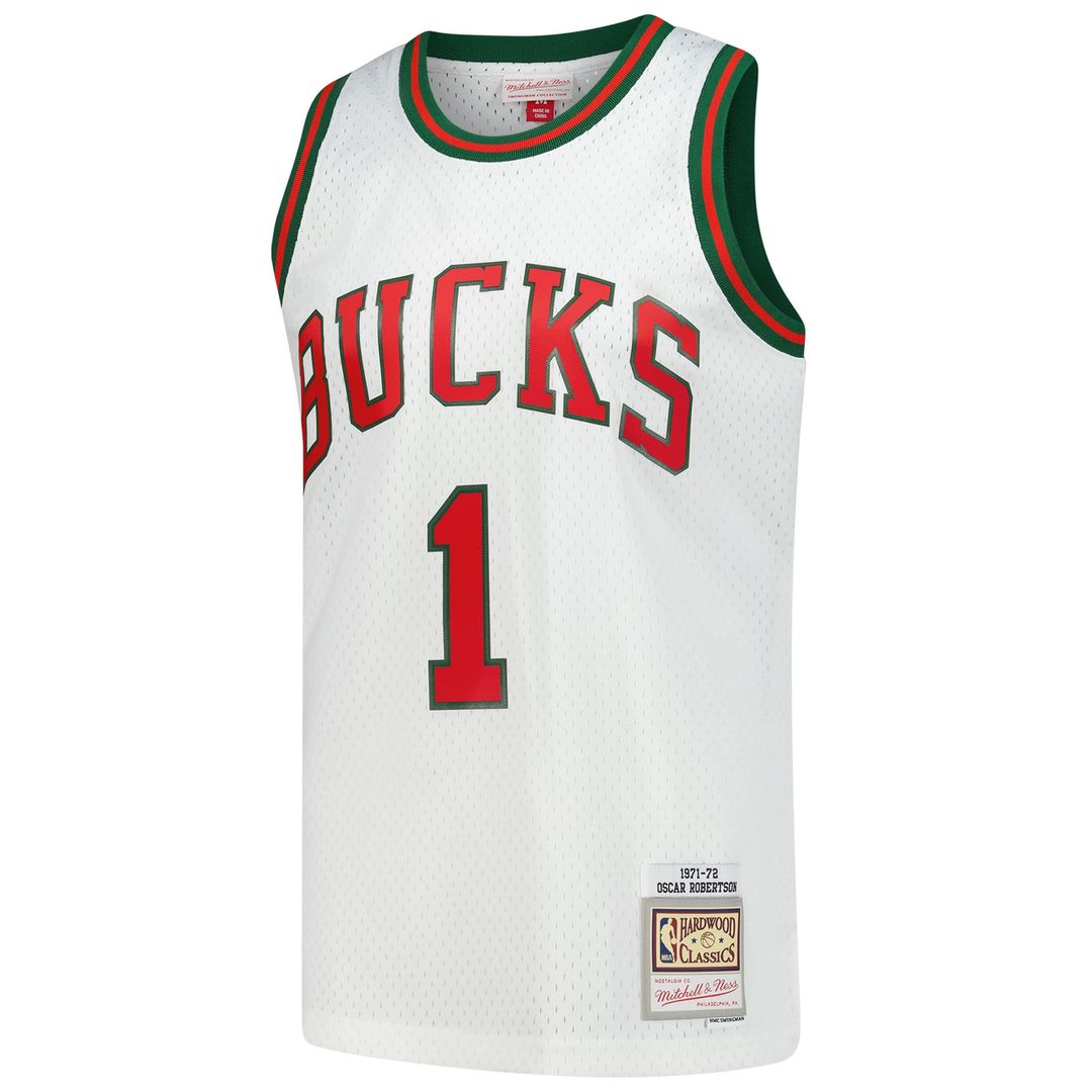 Oscar Robertson | Milwaukee Bucks | 1971/72 Hardwood Classics Swingman Jersey - Green