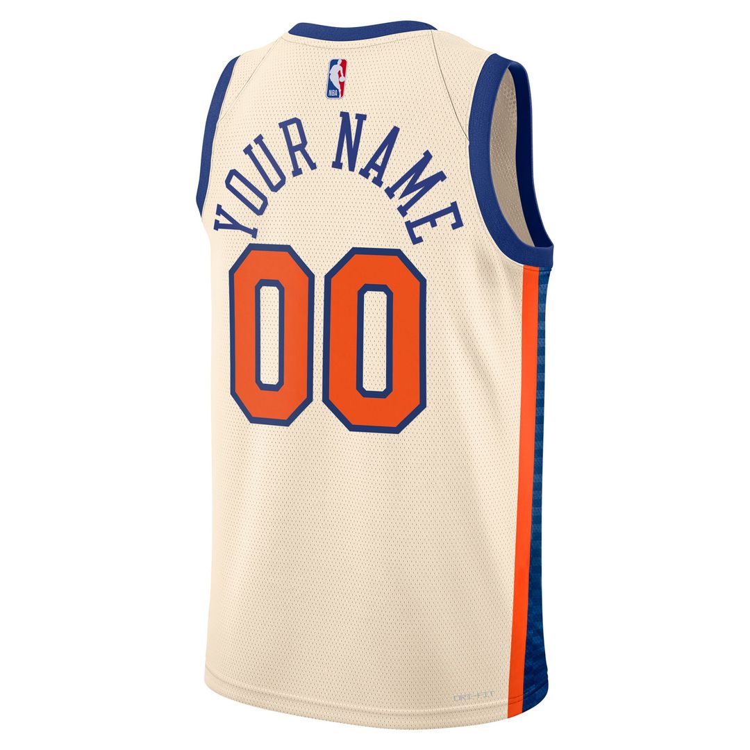 New York Knicks | Unisex 2025/26 City Edition Swingman Custom Jersey - Cream