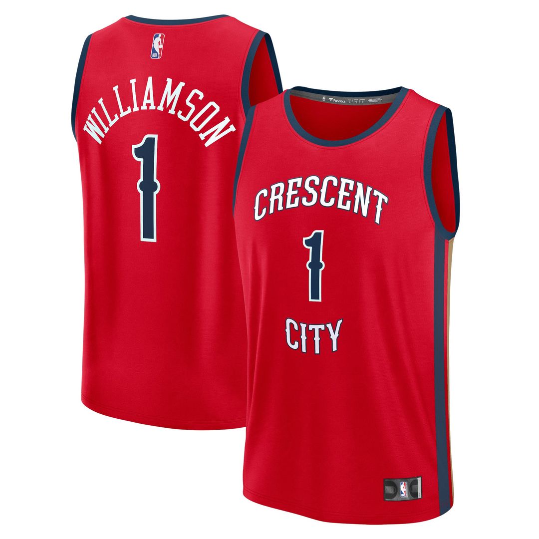 Zion Williamson | New Orleans Pelicans | Fast Break Replica Jersey - Statement Edition - Red