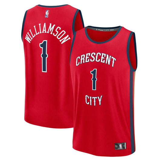 Zion Williamson | New Orleans Pelicans | Fast Break Replica Jersey - Statement Edition - Red