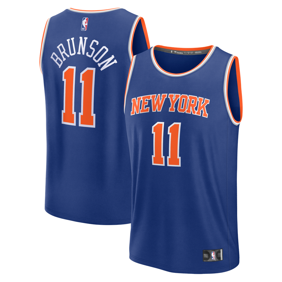 Jalen Brunson | New York Knicks | Youth Fast Break Replica Player Jersey - Icon Edition - Blue