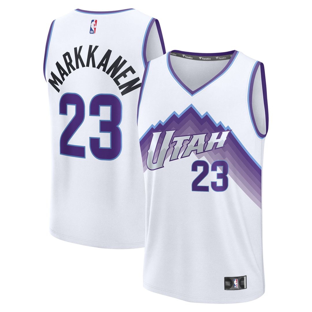 Lauri Markkanen | Utah Jazz | Youth Fast Break Replica Jersey - Association Edition - White