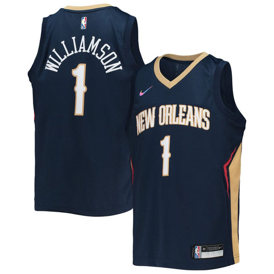 Zion Williamson | New Orleans Pelicans | Youth 2021/22 Diamond Swingman Jersey - Icon Edition - Navy