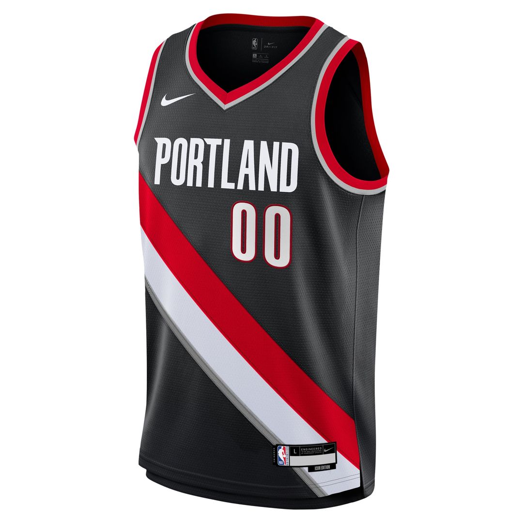 Scoot Henderson | Portland Trail Blazers | Youth Swingman Jersey - Icon Edition - Black