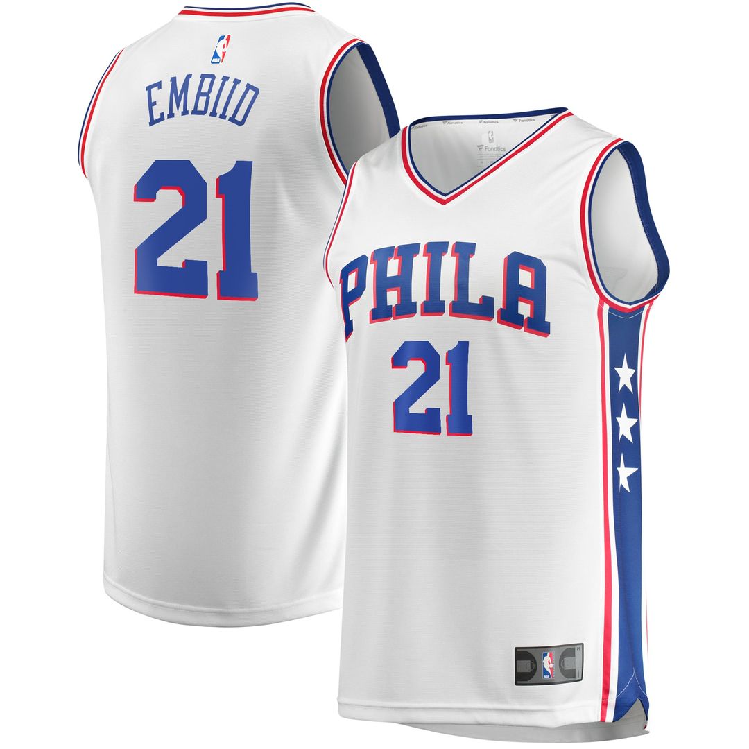 Joel Embiid | Philadelphia 76ers | Replica Jersey - Association Edition - White