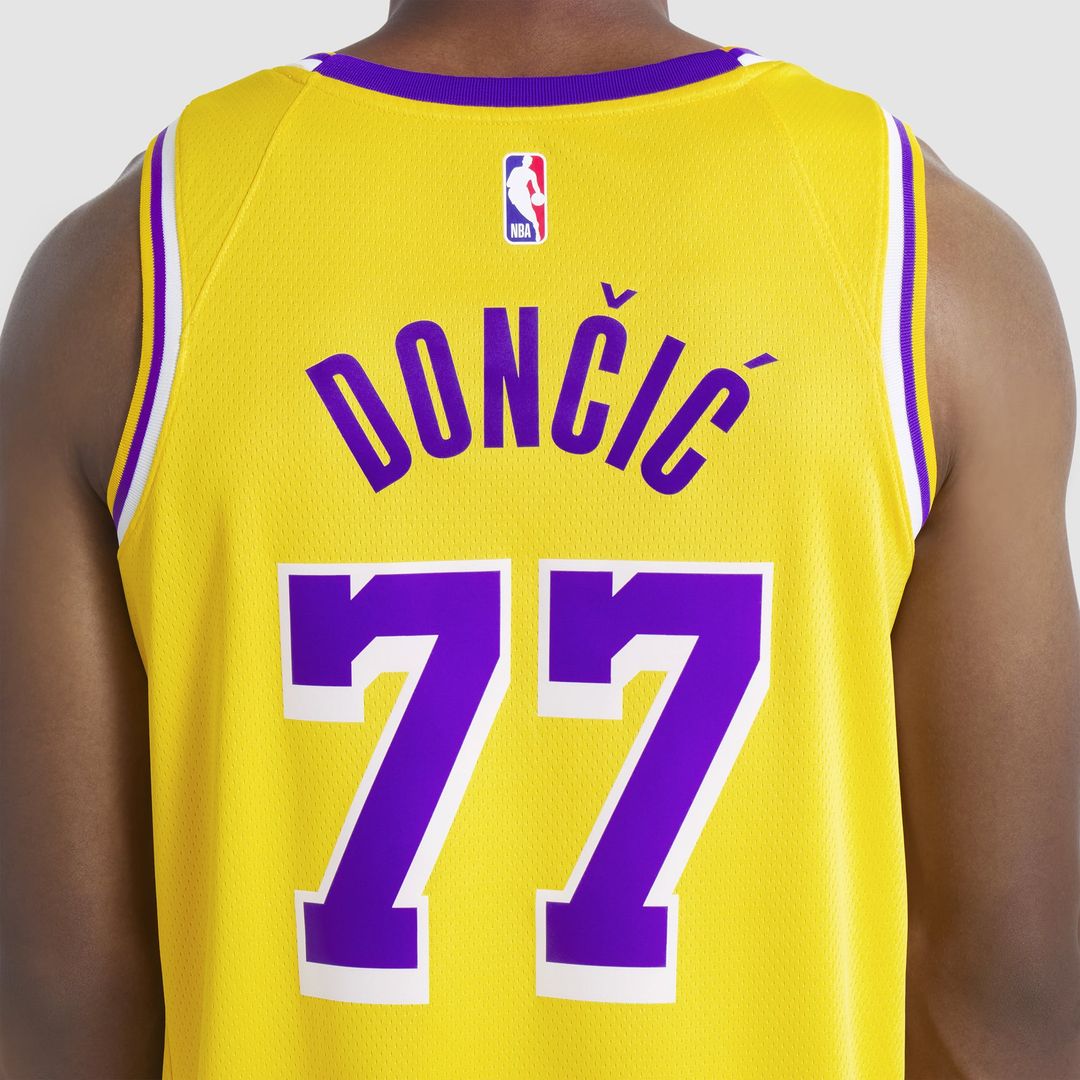 Luka Doncic | Los Angeles Lakers | Unisex Swingman Jersey - Icon Edition - Gold
