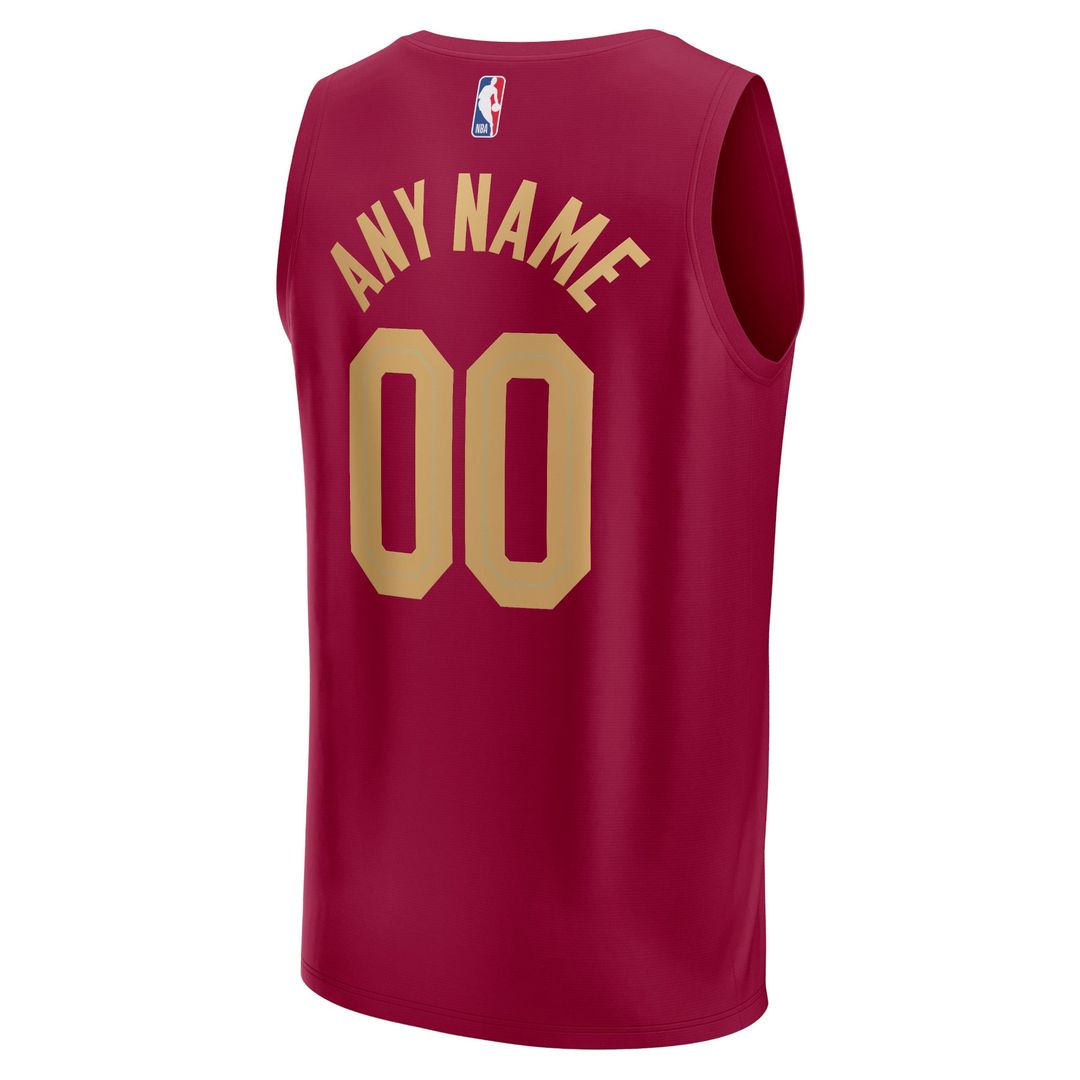 Cleveland Cavaliers | Fast Break Custom Jersey - Wine - Icon Edition