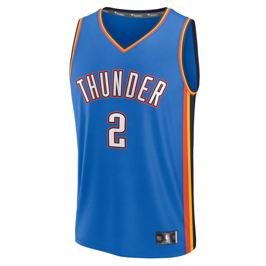 Shai Gilgeous-Alexander | Oklahoma City Thunder | Big & Tall Fast Break Jersey - Icon Edition - Blue