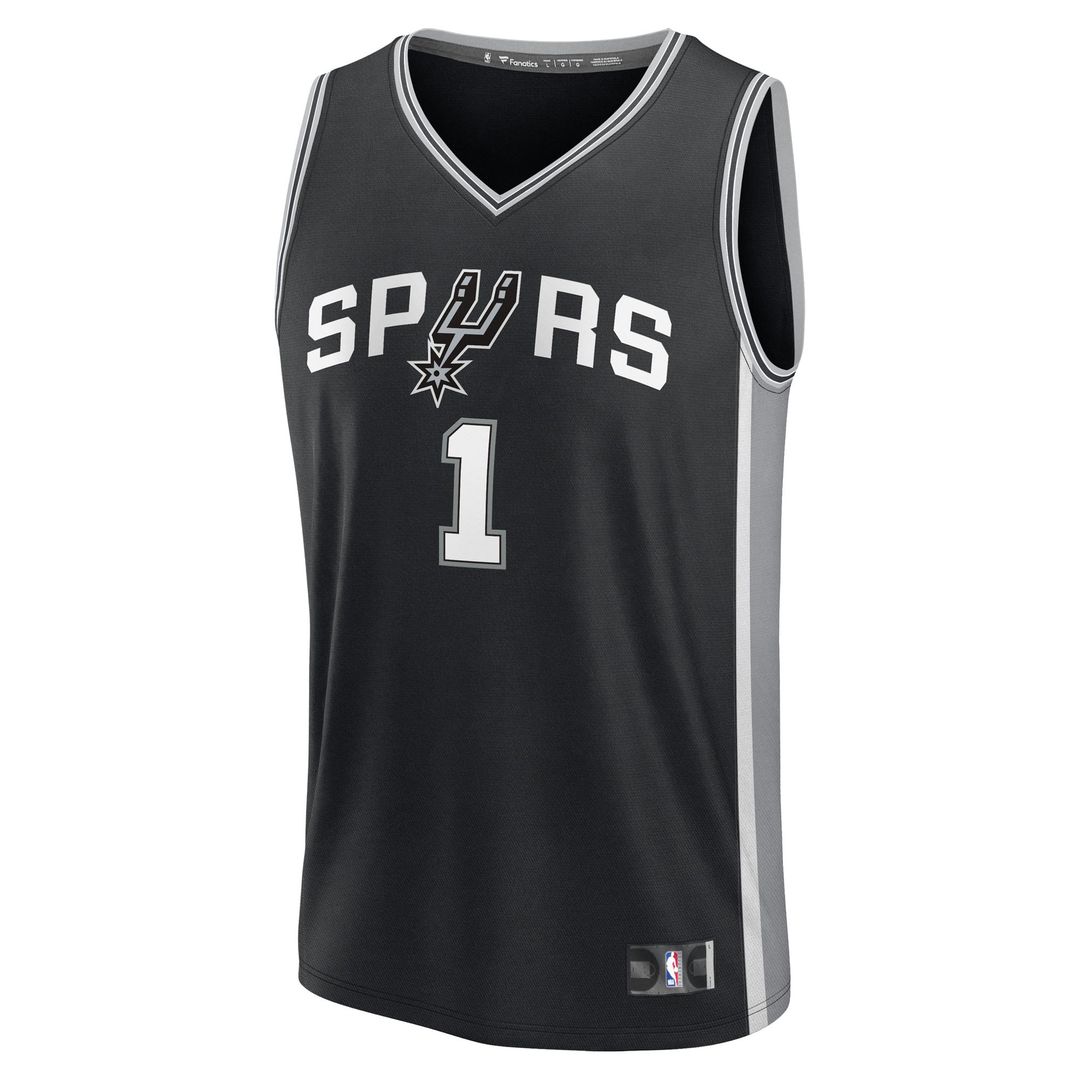 Victor Wembanyama | San Antonio Spurs | Fast Break Replica Player Jersey - Icon Edition - Black