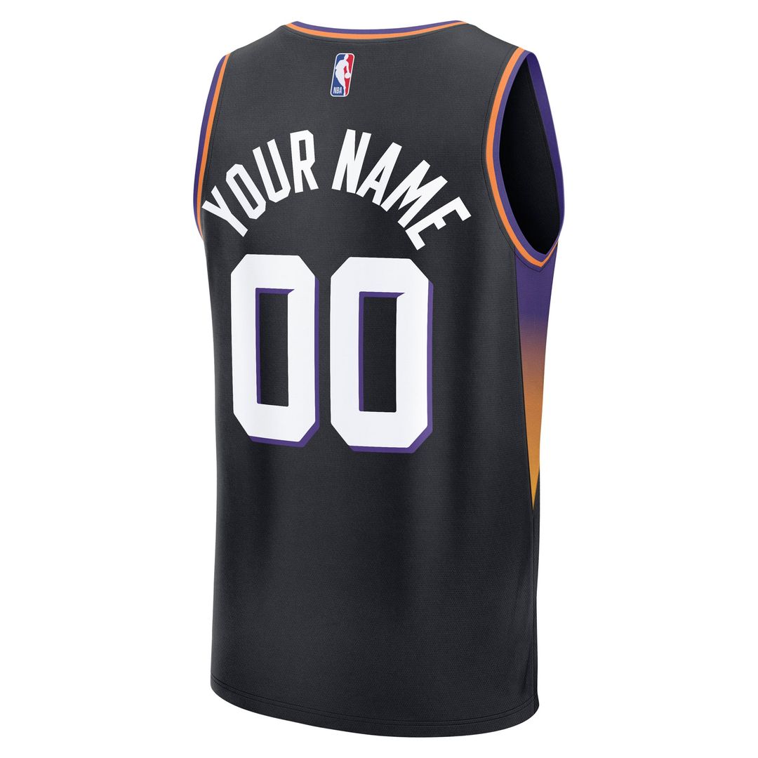 Phoenix Suns | Youth Fast Break Custom Jersey - Statement Edition - Black